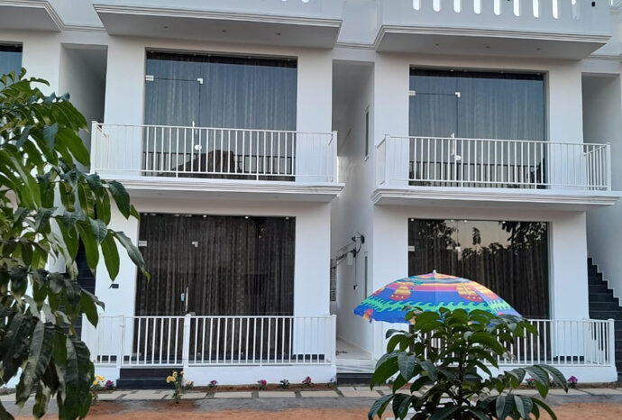 Rooftop terrace with panoramic views at Pondicherry hotel